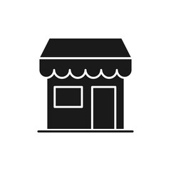Store icon Vector design Illustration. Store Building icon vector design for e-commerce, online store and marketplace. Market Shop icon vector for website, mobile, logo, symbol, button, sign, app UI