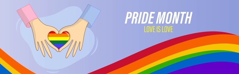 vector illustration for LGBTQ pride day, the month of pride