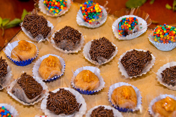 easter cake with eggs and chocolate