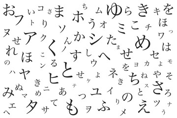 Fototapeta na wymiar 抽象的な日本語のベクターイラスト