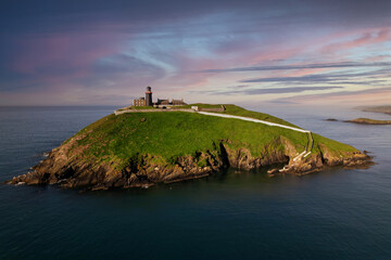 Ballycotton Lighthouse in county Cork is one of only two black lighthouses in Ireland