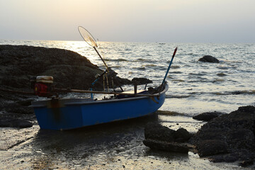 Fototapeta premium Sonnenuntergang am Strand von Naklua, Chonburi, Thailand