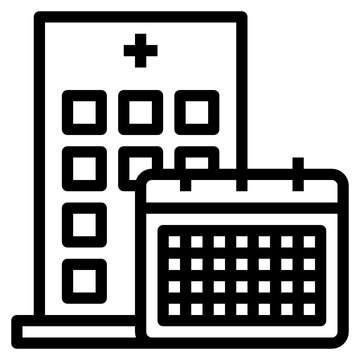 hospital building calendar appointment schedule clip art preview