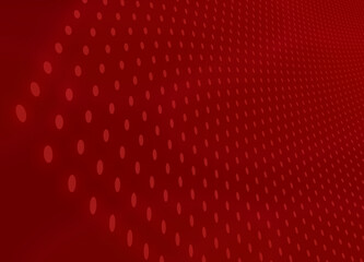 Czerwone tło z kropkami, kółka 3d © markstudio2008