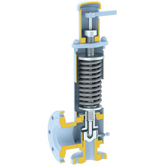 Safety valve - 3d illustration isolated on white background