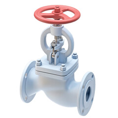 Wedge gate valve - 3d illustration isolated on white background