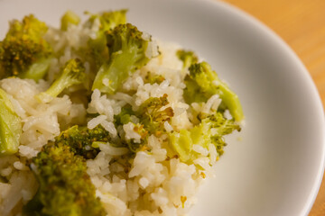 Rice with broccoli