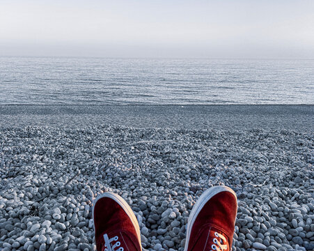 shoes on the beach