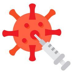 Vaccine flat icon