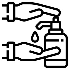 Alcohol Gel line icon