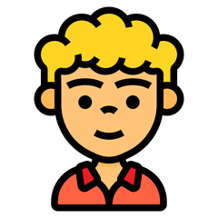 Boy line icon