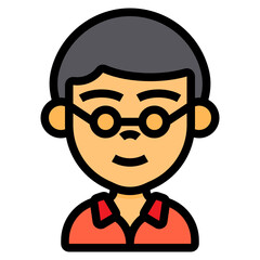Boy line icon