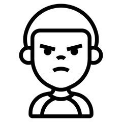 Boy line icon