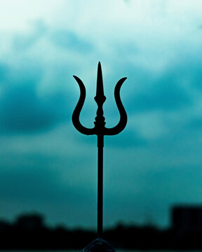 Iconic TRISHUL of the god Mahadev Shiva Stock Photo | Adobe Stock