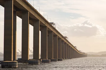 Photo sur Aluminium Rio de Janeiro Rio - Niteroi Bridge Crossing the Guanabara Bay and Connecting Rio de Janeiro and Niteroi