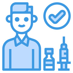 Vaccine line icon