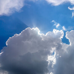 blue sky with clouds