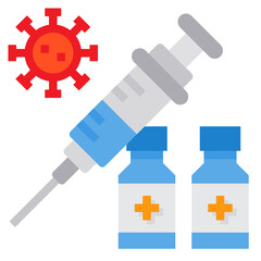 Vaccine flat icon