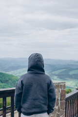 Mountains landscape in ukrainian Carpathians