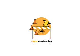 vector illustration of under construction