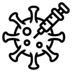 Vaccine line icon
