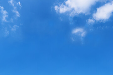 Beautiful blue sky with clouds.
