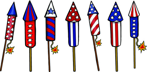 firework rockets | 4th of July rockets