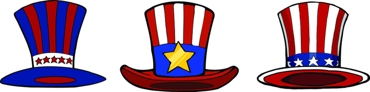 Patriotic Top Hat | Uncle Sam Hats