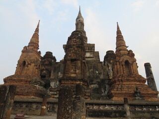 Fototapeta na wymiar Temple Sukhothai Thaïlande Ruines 