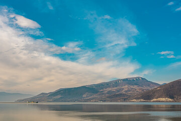 Porec river bay at Danube gorge in Serbia
