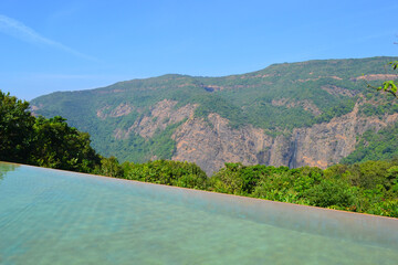 Infinity Pool Overlooking a Valley