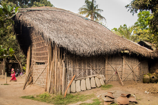 A pottery village. This image captured on March 30, 2021, from Shekharnagar, Bangladesh, South Asia