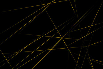 Fototapeta premium Abstract black with gold lines, triangles background modern design. Vector illustration EPS 10.