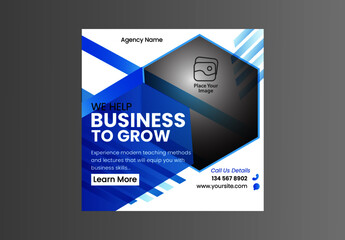 social media post template for Instagram