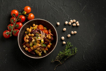 ratatouille with beans and chickpeas