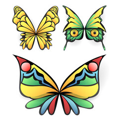 Butterfly beautiful vector isolated on white background ,Vector illustration EPS 10