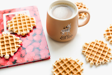 cookies and coffee, coffee break, coffee mug, coffee cookies, snack 