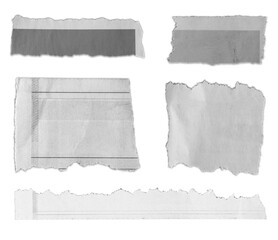 Torn pieces of paper