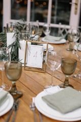 wedding table decoration
