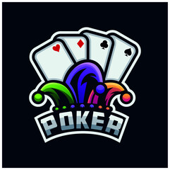 poker card gaming logo