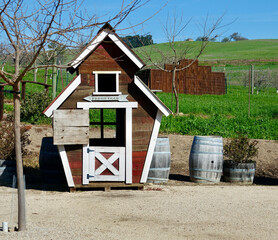 playhouse or chicken coop on a farm © Heidi Patricola