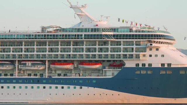 Cruise anchored in the port