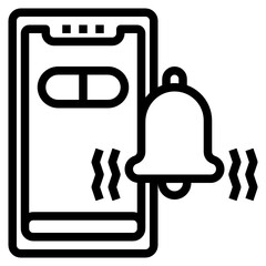 smartphone line icon