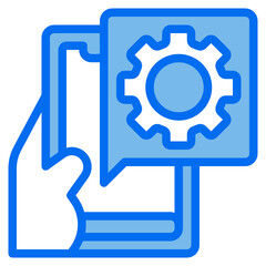 setting blue line icon