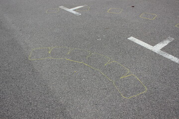 markierungen f&uuml;r's kart rennen