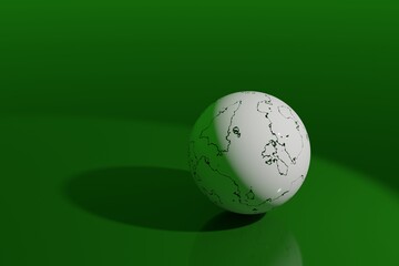 green billiard ball