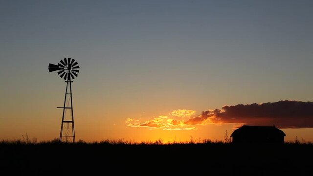 sunset in the countryside