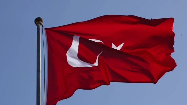 The image of the national flag of Turkey, which is a cultural and national treasure.