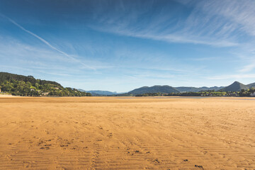 Laida beach at Urdaibai rivermouth; Basque Country