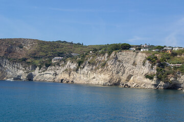 landscape of the Tyrrhenian Sea in Ischia Italy
